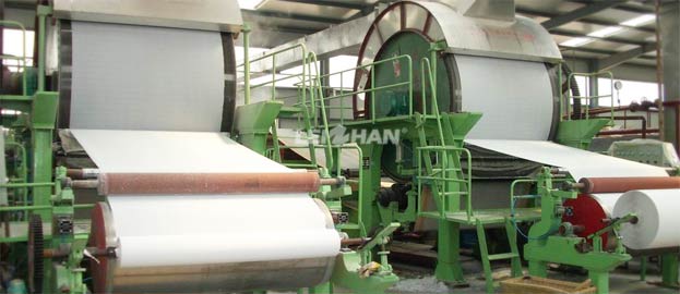 Tissue paper production line