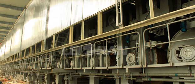 three wires cardboard paper machine