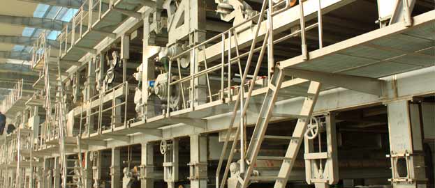 three wires cardboard paper machine