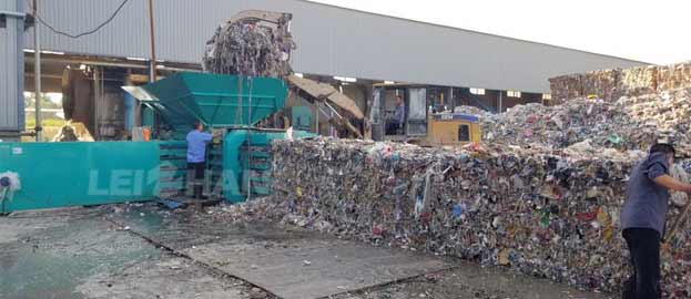 waste paper bailing machine