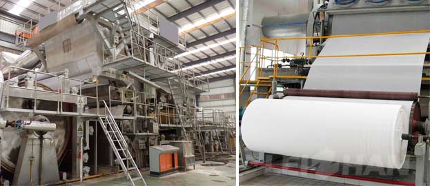 paper towel roll manufacturing machine from waste recycle